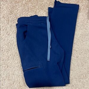 Figs Navy Blue Yola Skinny Scrub Pants